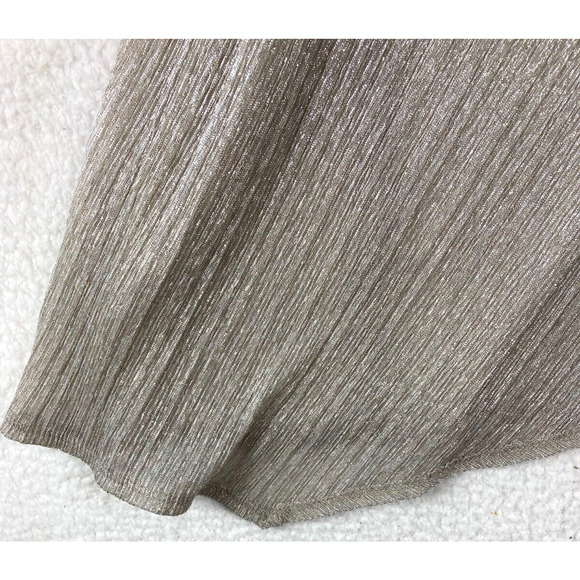 R&M Richards Women's 14W Midi 2‎ Piece Dress Jacket Gold Metallic Evening - Picture 15 of 16